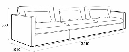 Varia 3-seter XL sofa